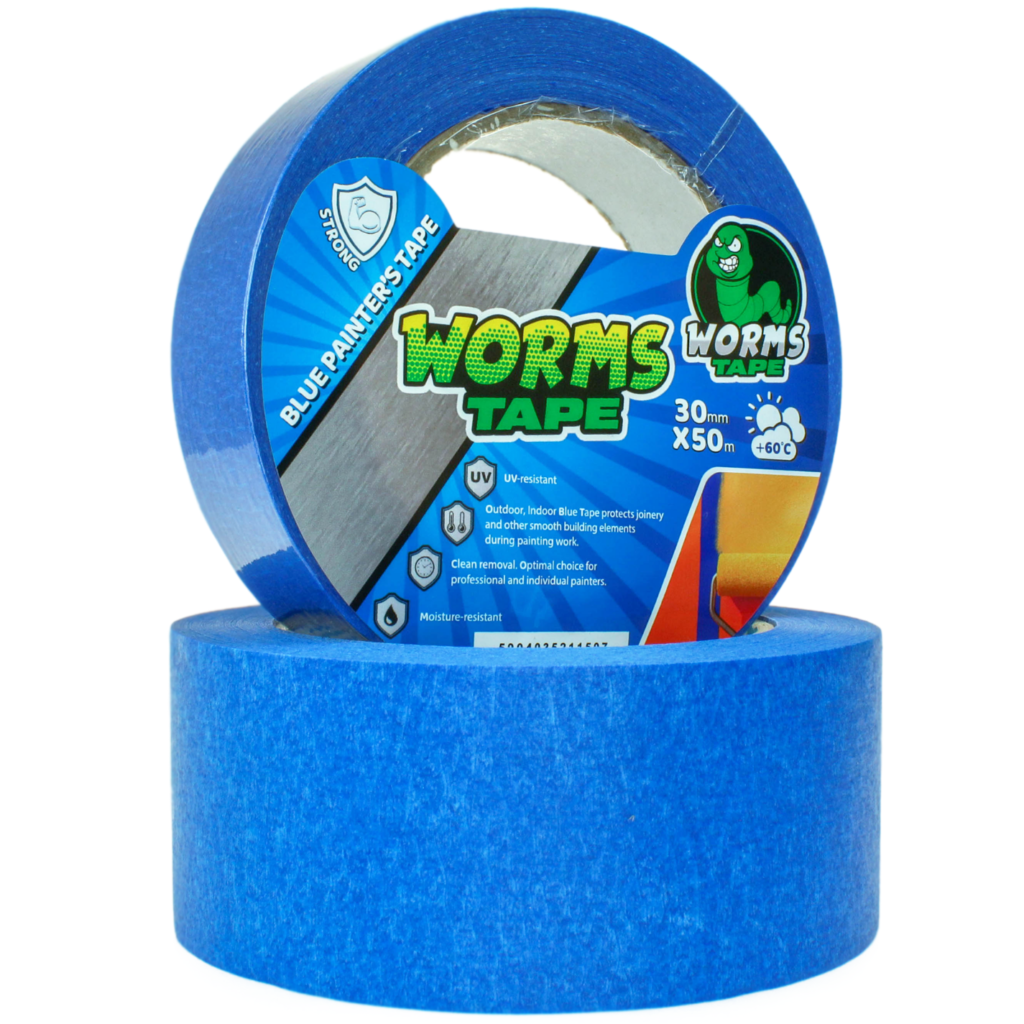 WORMS TAPE taśma malarska niebieska 30mm x 50m
