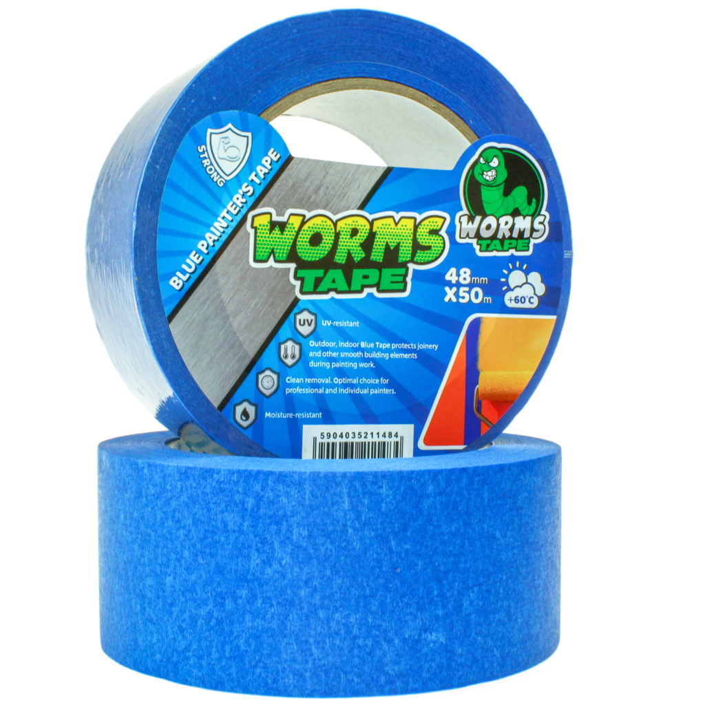 WORMS TAPE taśma malarska niebieska 48mm x 50m