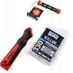 BLUE DOLPHIN 330 2x WAŁEK KILLER WŁOSIE 13mm MICROFIBRA + UCHWYT 10cm