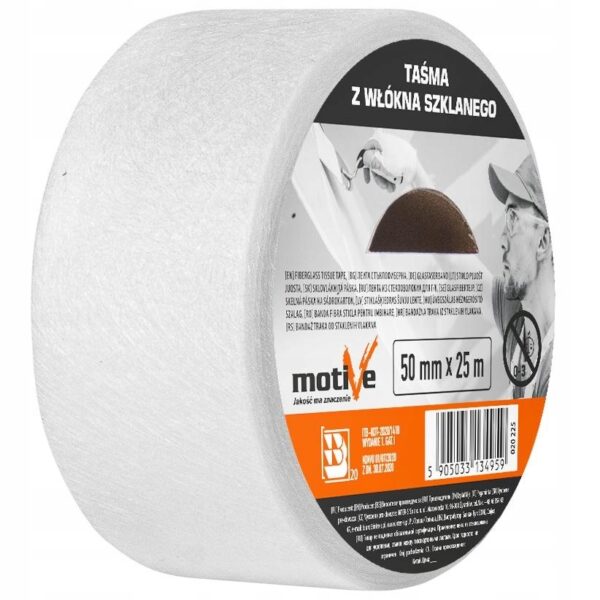 MOTIVE TAŚMA Z WŁÓKNA SZKLANEGO 50MM x 25M 020 225